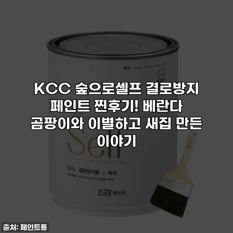 KCC 숲으로셀프 결로방지 페인트 찐후기! 베란다 곰팡이와 이별하고 새집 만든 이야기