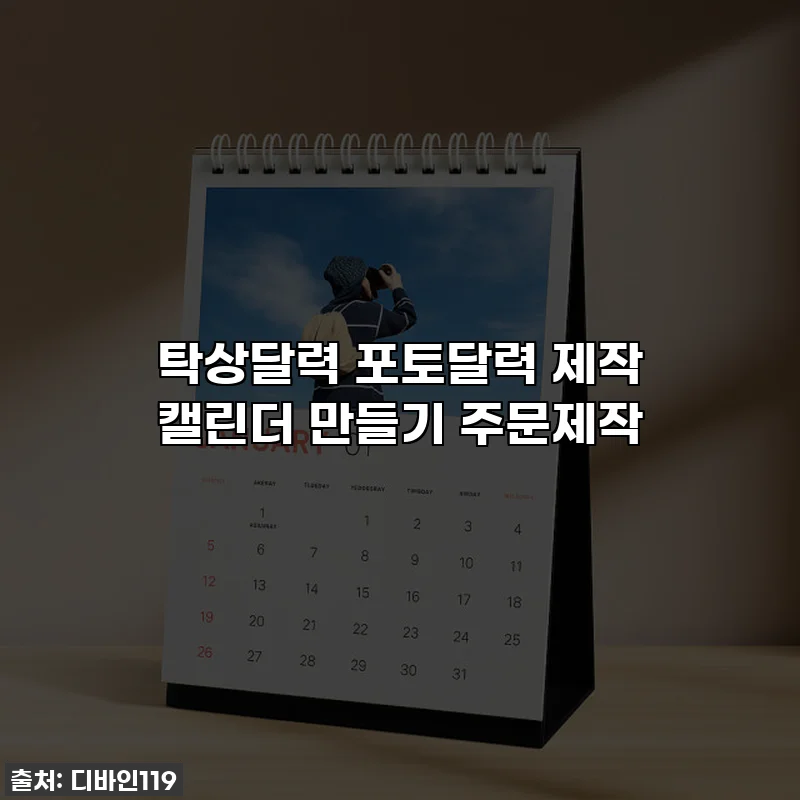 탁상달력 포토달력 제작 캘린더 만들기 주문제작