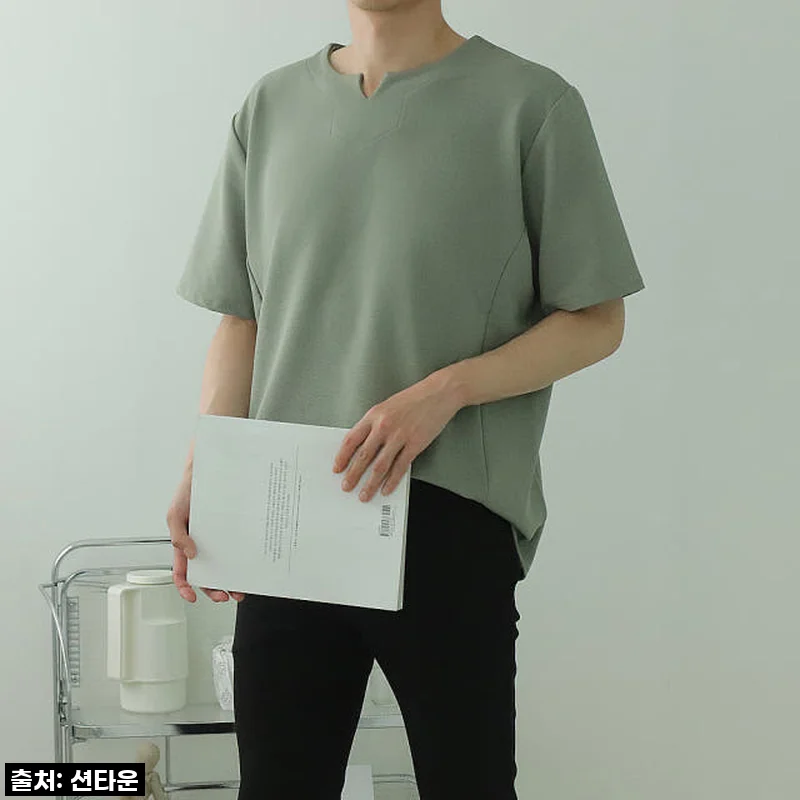 이슈템 등극! 구김 걱정 싹 날려버린 헨리넥 반팔티, 직접 입어보니 대박이네요!