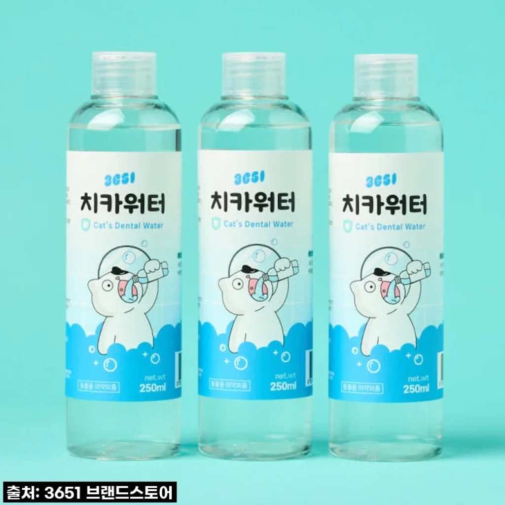 찐후기! 3651 치카워터 덴탈워터, 우리집 냥이 7마리 구강관리 끝판왕 등극?!