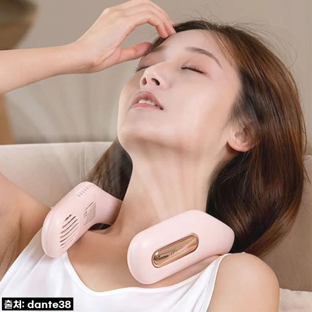 넥쿠스 목걸이형 넥풍기 휴대용 무선 넥밴드 목에거는선풍기