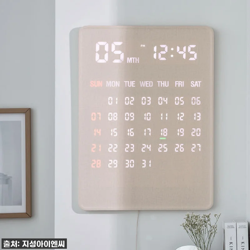 플라이토 전자달력 LED 벽걸이시계 관련 이미지 2