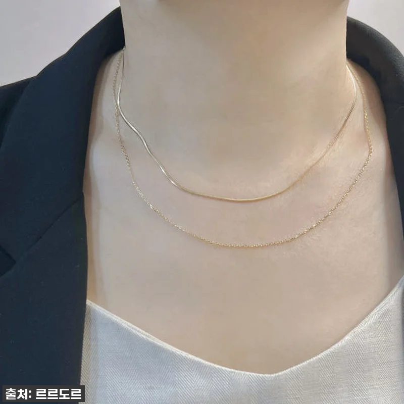 14K 두줄체인 금목걸이, 빛나는 스 관련 이미지 2