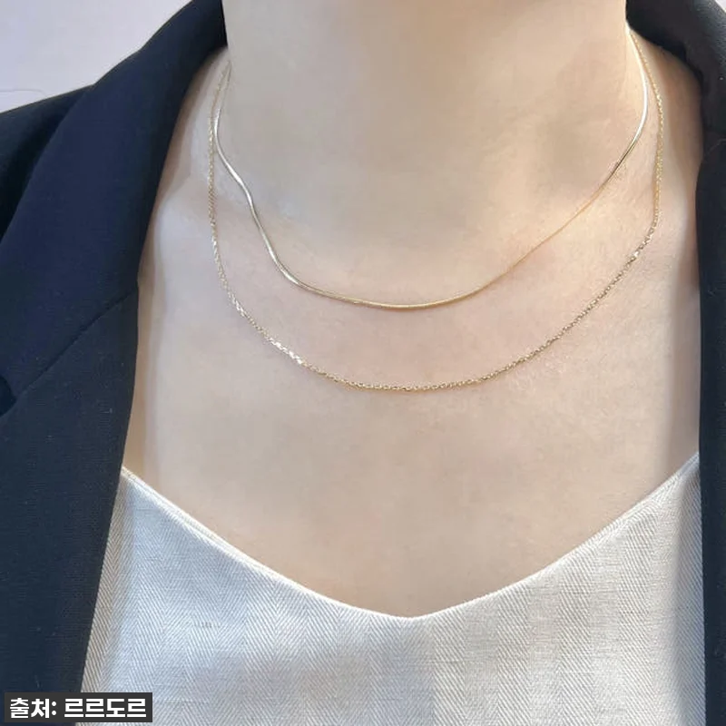 14K 두줄체인 금목걸이, 빛나는 스 관련 이미지 3