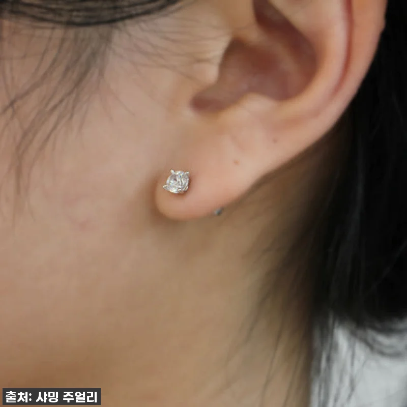 3부 천연 다이아 4프롱 귀걸이 사용 관련 이미지 3