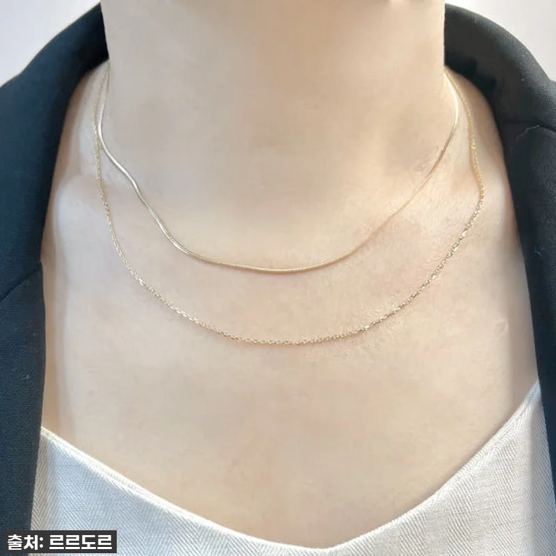 14K 두줄체인 금목걸이, 빛나는 스 관련 이미지 4