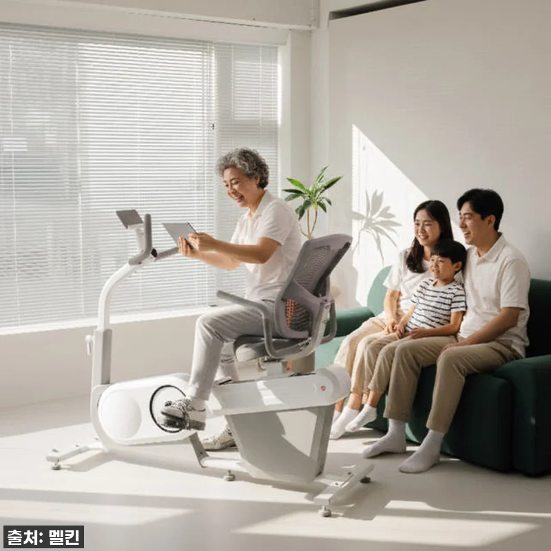 멜킨 좌식 실내자전거 EMS ERG 관련 이미지 4