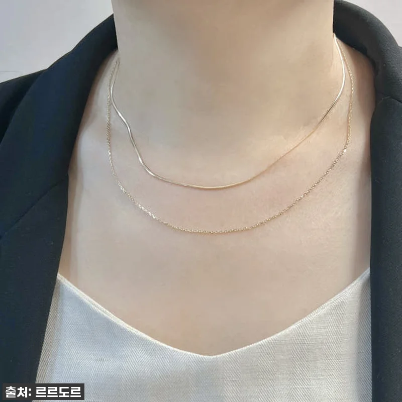 14K 두줄체인 금목걸이, 빛나는 스 관련 이미지 5