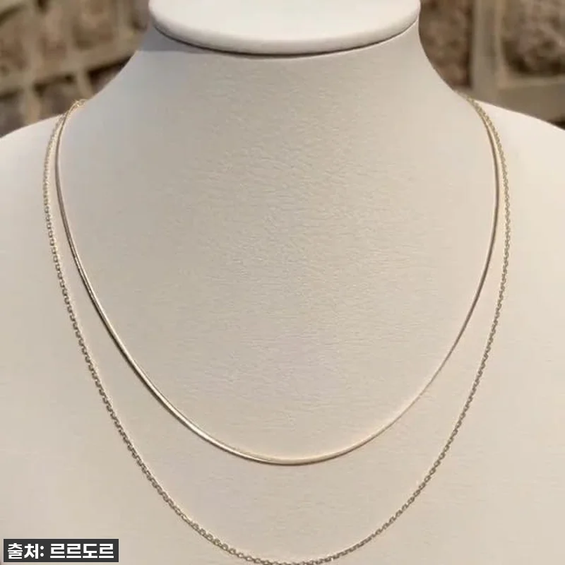 14K 두줄체인 금목걸이, 빛나는 스 관련 이미지 6