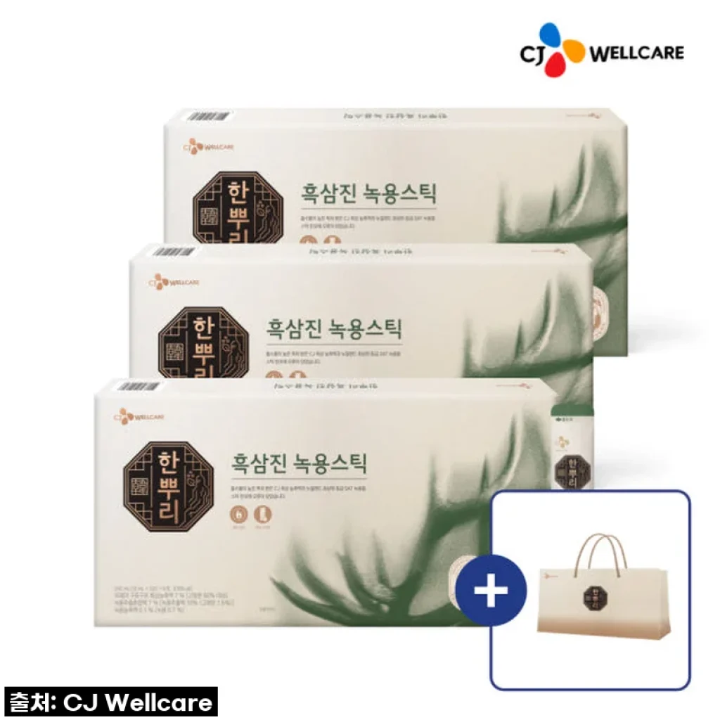 피곤한 부모님께 활력을 선물! CJ웰케어 한뿌리 흑삼진 녹용스틱, 내가 직접 고른 솔직 후기