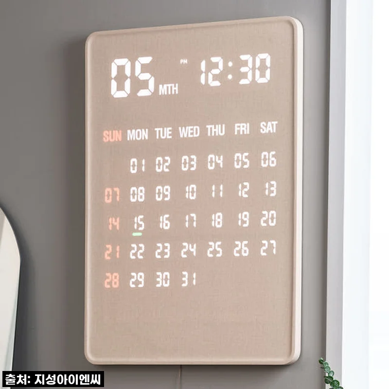플라이토 전자달력 LED 벽걸이시계 자이언트, 우리 집 거실에 들인 후기!