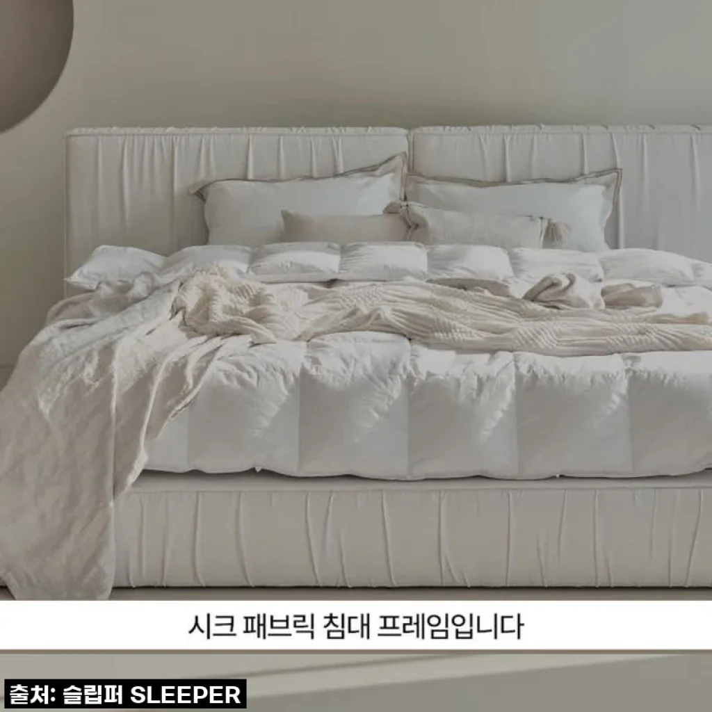 우리 집 침실, 로맨틱 호텔로 변신! 슬립퍼 시크 패브릭침대 라지킹 사용 후기 (feat. 남편도 반한 디자인)