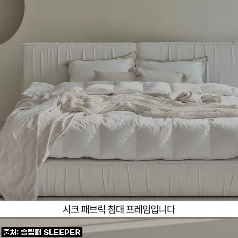 우리 집 침실, 로맨틱 호텔로 변신! 슬립퍼 시크 패브릭침대 라지킹 사용 후기 (feat. 남편도 반한 디자인)