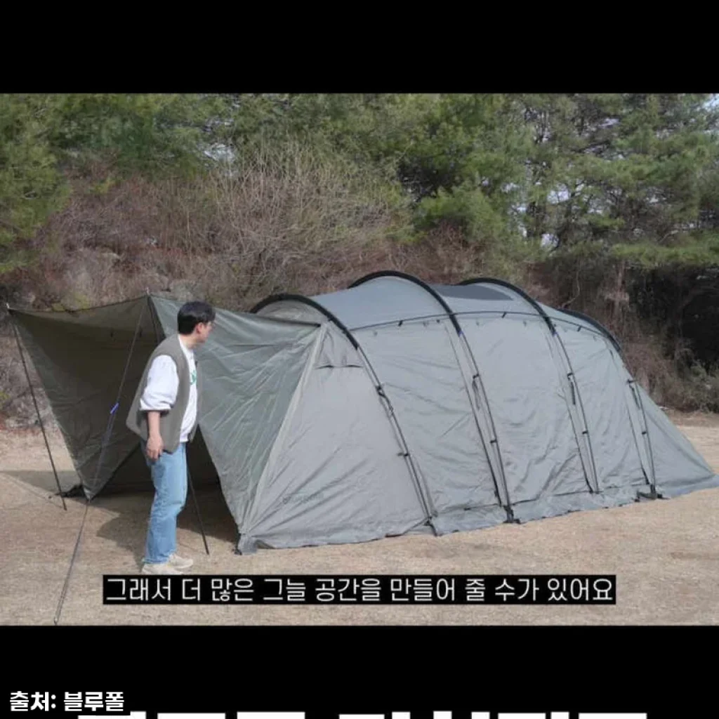 블루폴 리치필드 리빙쉘 텐트, 내 캠핑 로망을 현실로! 테라리움 카키 직접 써보니