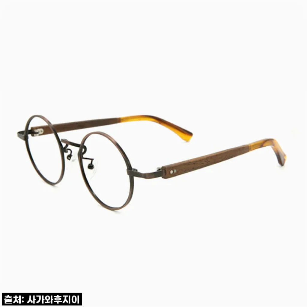 [사가와후지이] DOTT Vintage Bronze (β-Titanium) 수제 나무안경