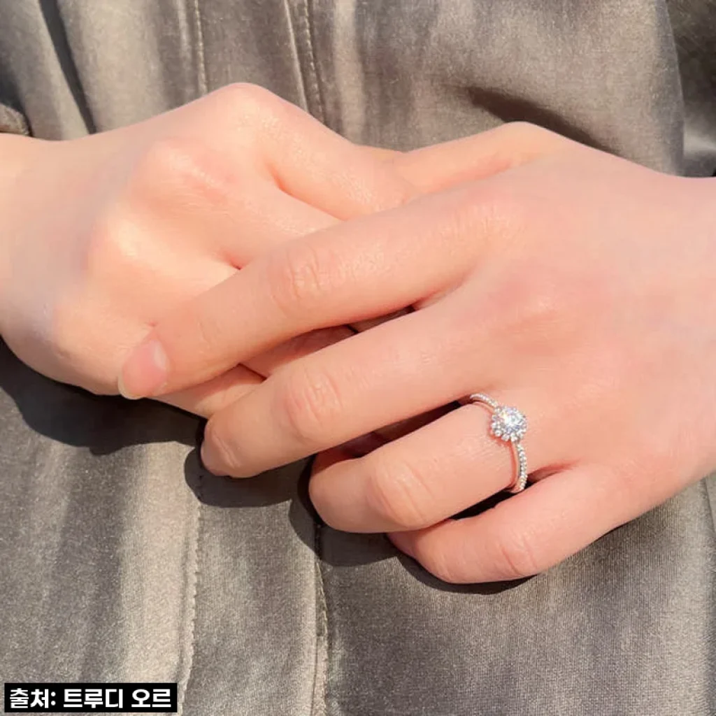 3부 5부 천연 다이아 카멜리아 동백 꽃 플라워 링 반지, 기념일을 더욱 빛내줄 나만의 선물 후기!