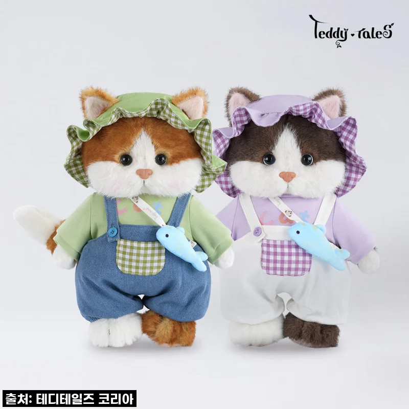 테디테일즈 레나캣 낚시꾼 세트 2종 M, 우리 집을 동화처럼 만들어준 마법 같은 고양이 인형 후기!