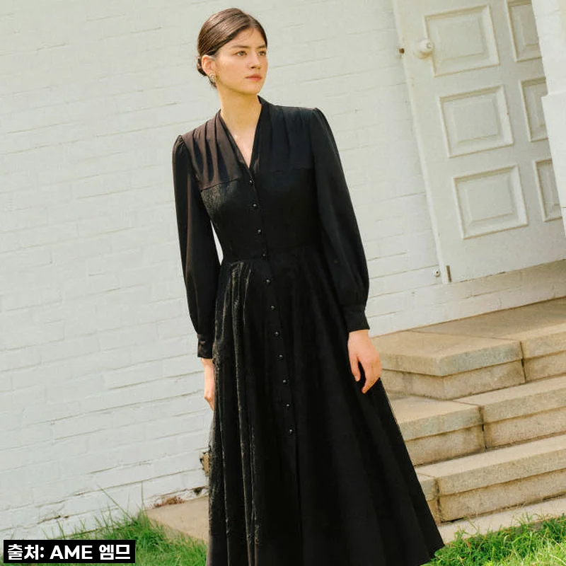 ALESSANDRA Dress_Black 사용후기: 세련된 블랙 원피스, 여름 하객룩으로 딱 좋아요
