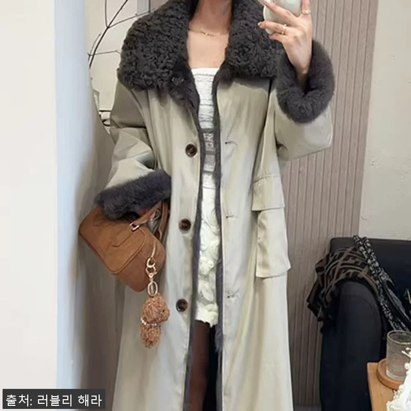 여성 리얼 양털100 퍼카라 무스탕 관련 이미지 1