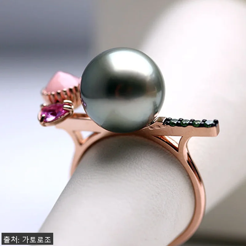 흑진주 반지 11mm 타히티 해수 진 관련 이미지 1