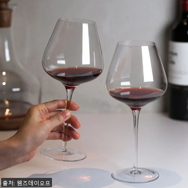 포인트 크리스탈 와인잔 레드 화이트 관련 이미지 1