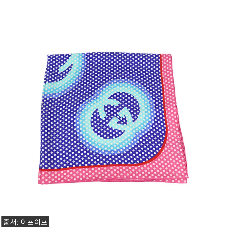 구찌 인터로킹 G 폴카 도트 실크 스 관련 이미지 1