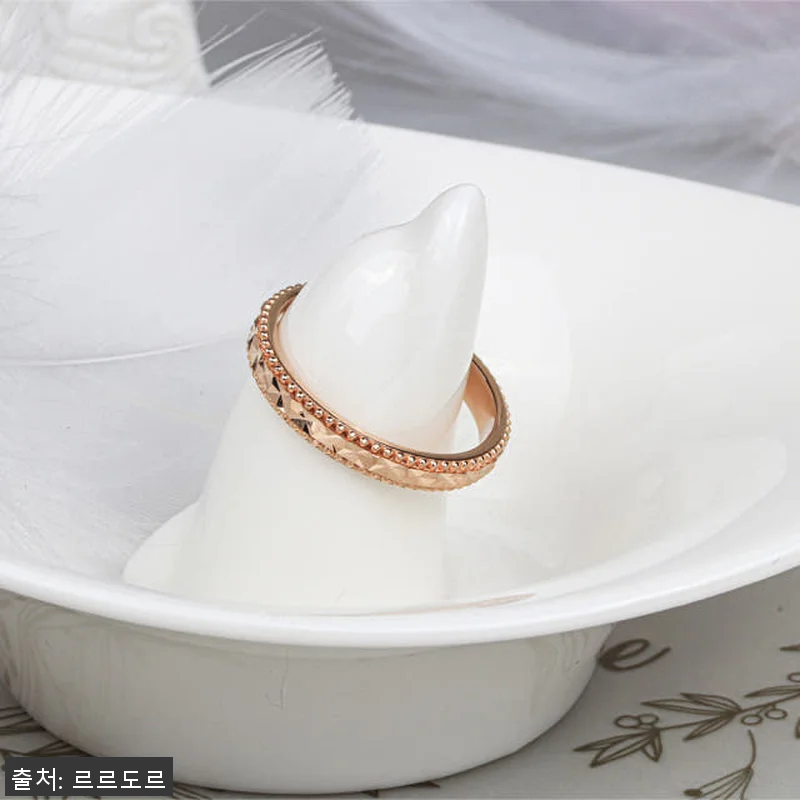 14K 반지 두줄 볼 링 컷팅 반지 관련 이미지 2