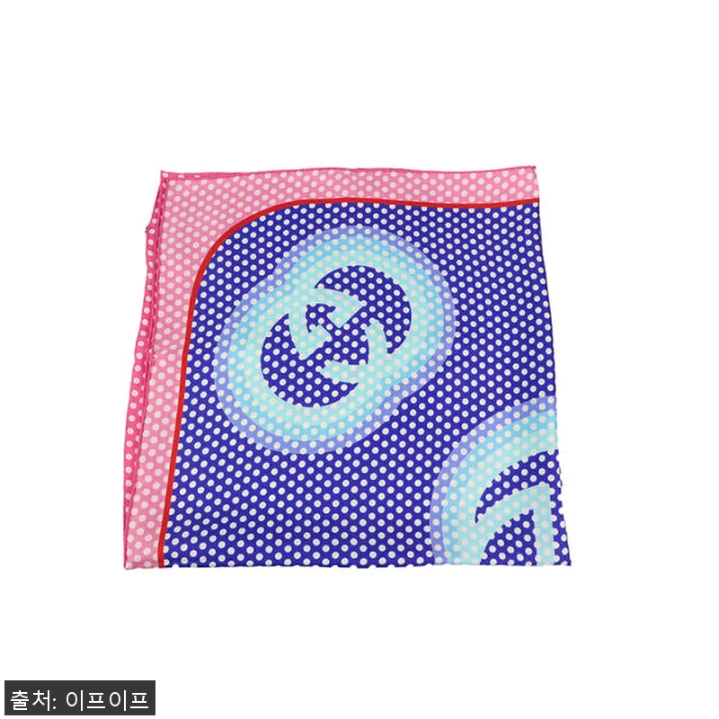 구찌 인터로킹 G 폴카 도트 실크 스 관련 이미지 2