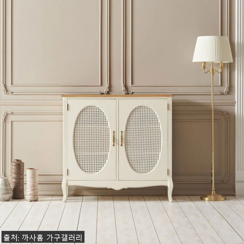 까사홈 헤이미 아이보리 라탄 양문 장 관련 이미지 2