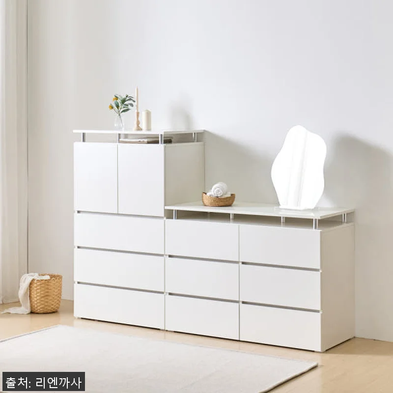 마인 3단 서랍장 1200 화이트 사 관련 이미지 4
