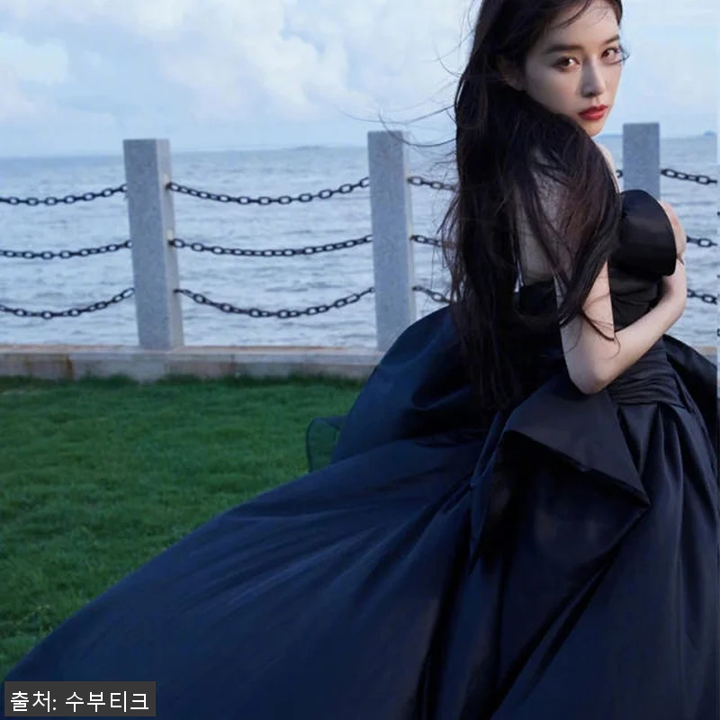 새틴 튜브탑 웨딩촬영 이브닝 셀프웨딩 관련 이미지 4