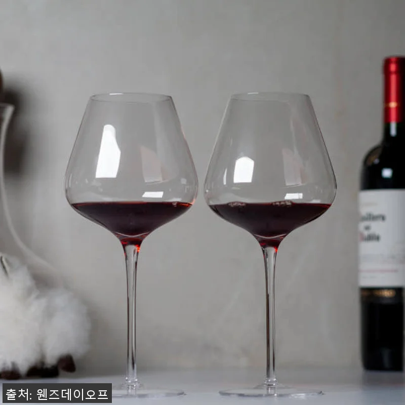 포인트 크리스탈 와인잔 레드 화이트 관련 이미지 4