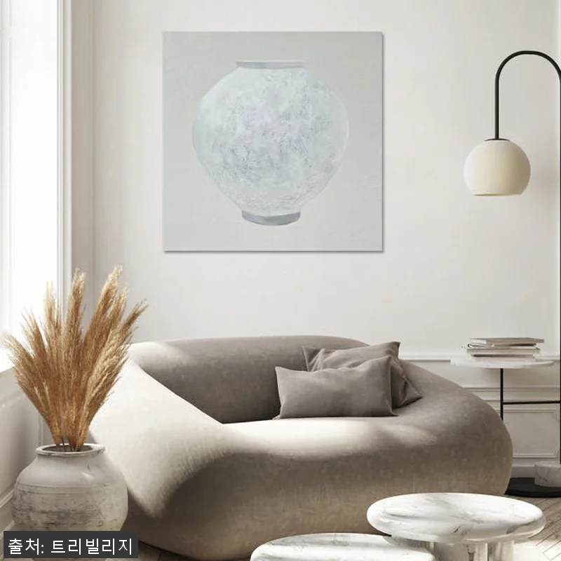 풍수액자 유화 달항아리그림 벽장식 인 관련 이미지 4