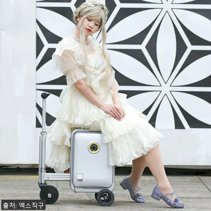 에어휠 전동 캐리어 블랙핑크 Airw 관련 이미지 4