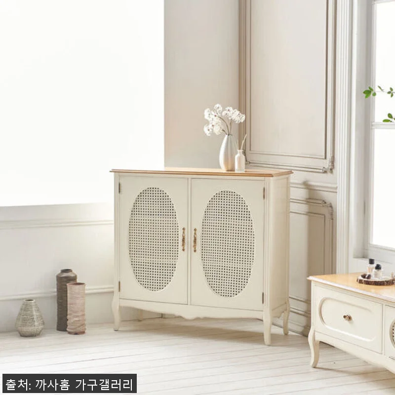 까사홈 헤이미 아이보리 라탄 양문 장 관련 이미지 4