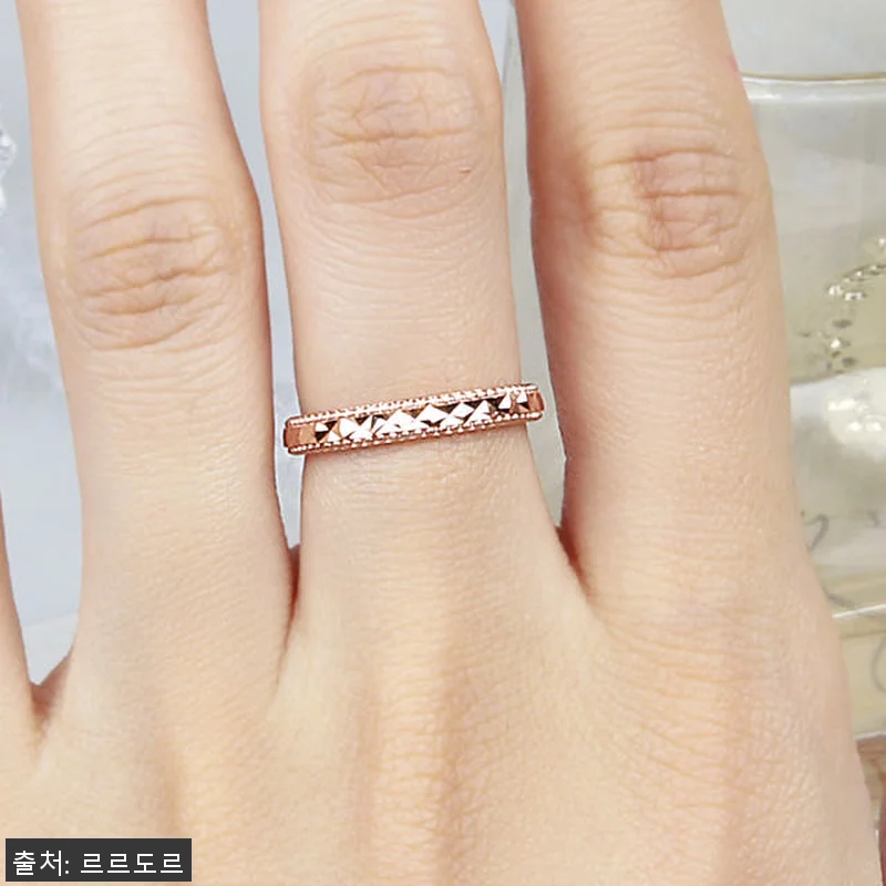 14K 반지 두줄 볼 링 컷팅 반지 관련 이미지 5