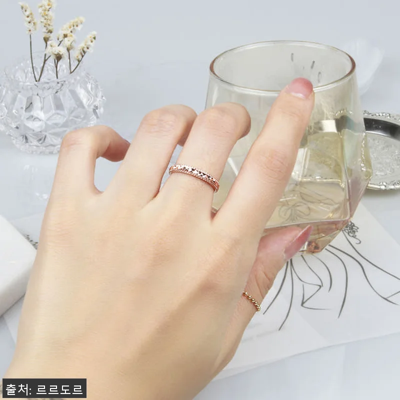 14K 반지 두줄 볼 링 컷팅 반지 관련 이미지 6