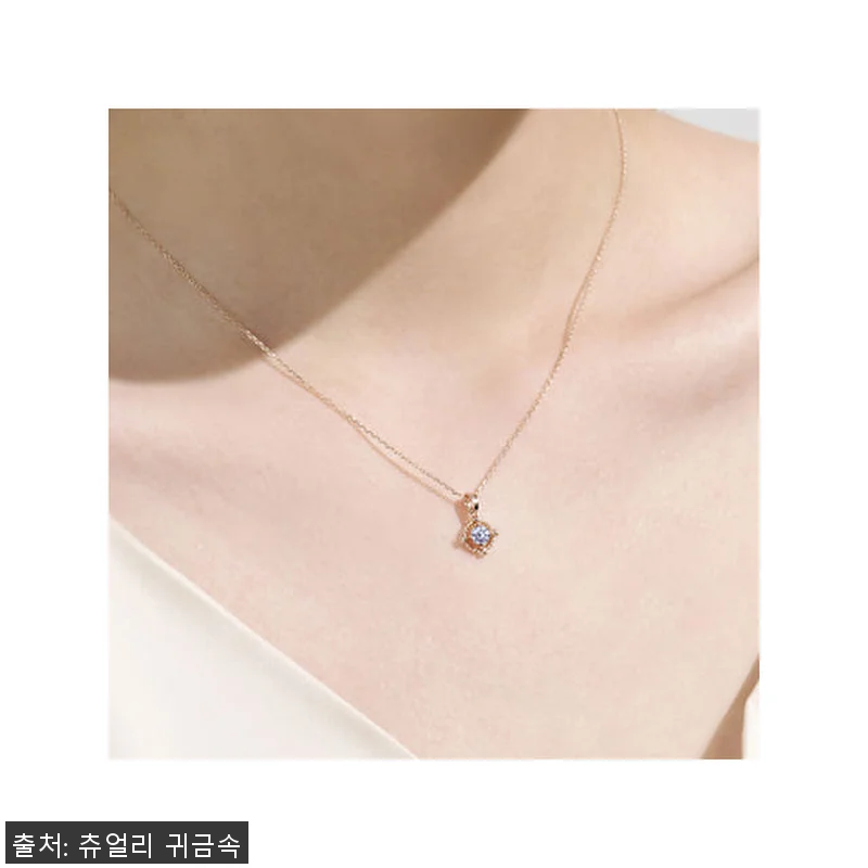 14k 18k 6월탄생석 라벤더 목걸 관련 이미지 6