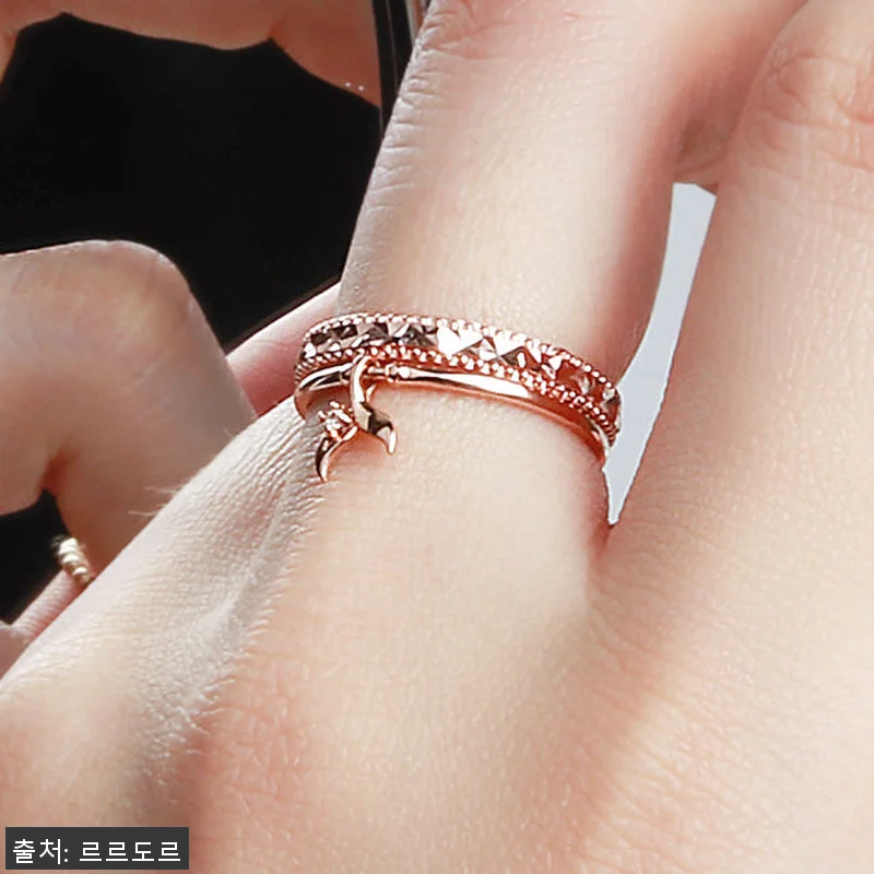 14K 반지 두줄 볼 링 컷팅 반지 관련 이미지 8