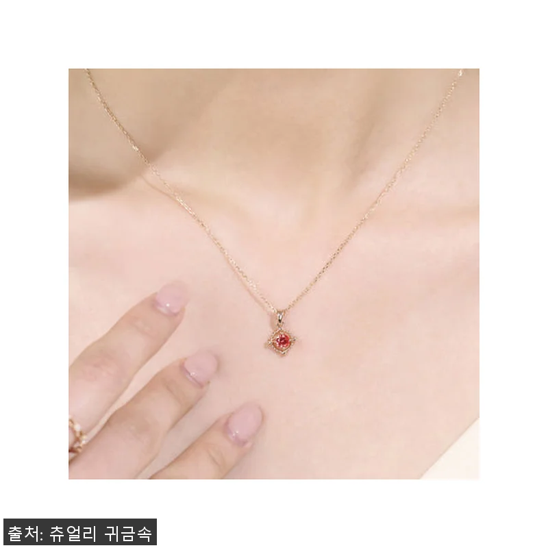 14k 18k 1월탄생석 가넷목걸이, 관련 이미지 8