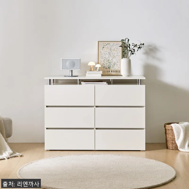 마인 3단 서랍장 1200 화이트 사 관련 이미지 8