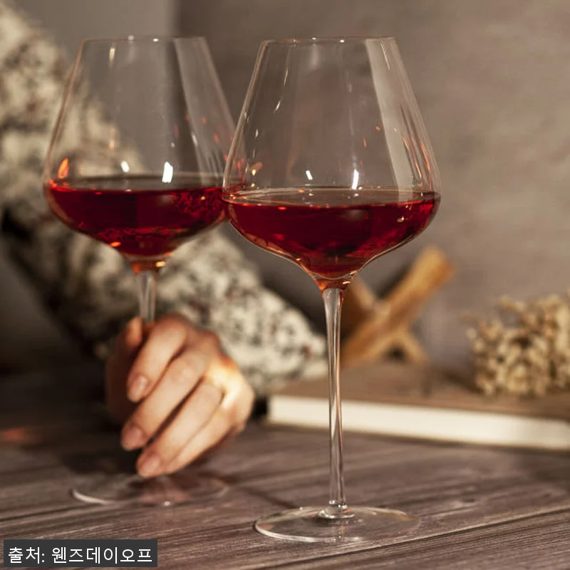 포인트 크리스탈 와인잔 레드 화이트 관련 이미지 8