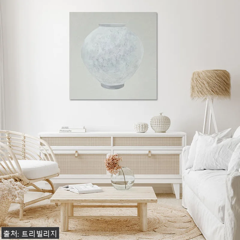 풍수액자 유화 달항아리그림 벽장식 인 관련 이미지 8