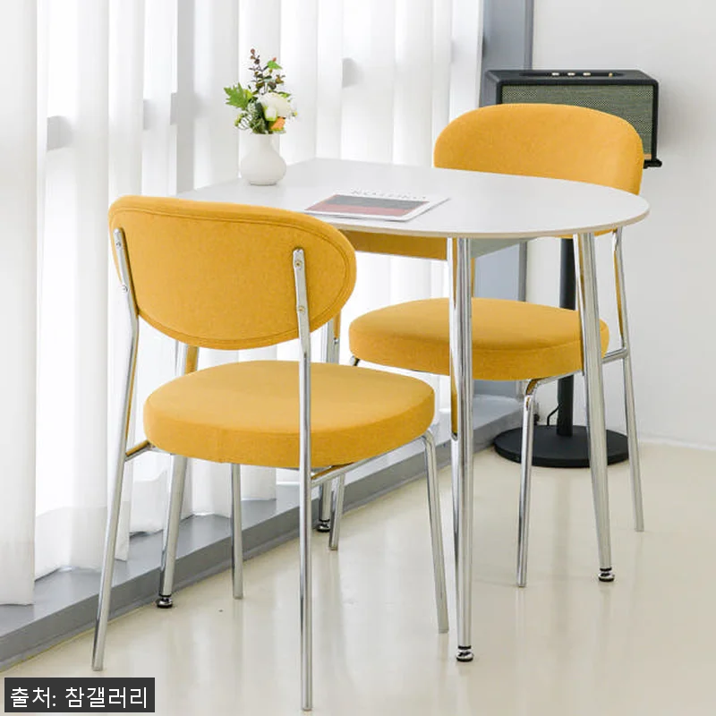 세레스 2인용식탁 반타원 크롬 세라믹 관련 이미지 9