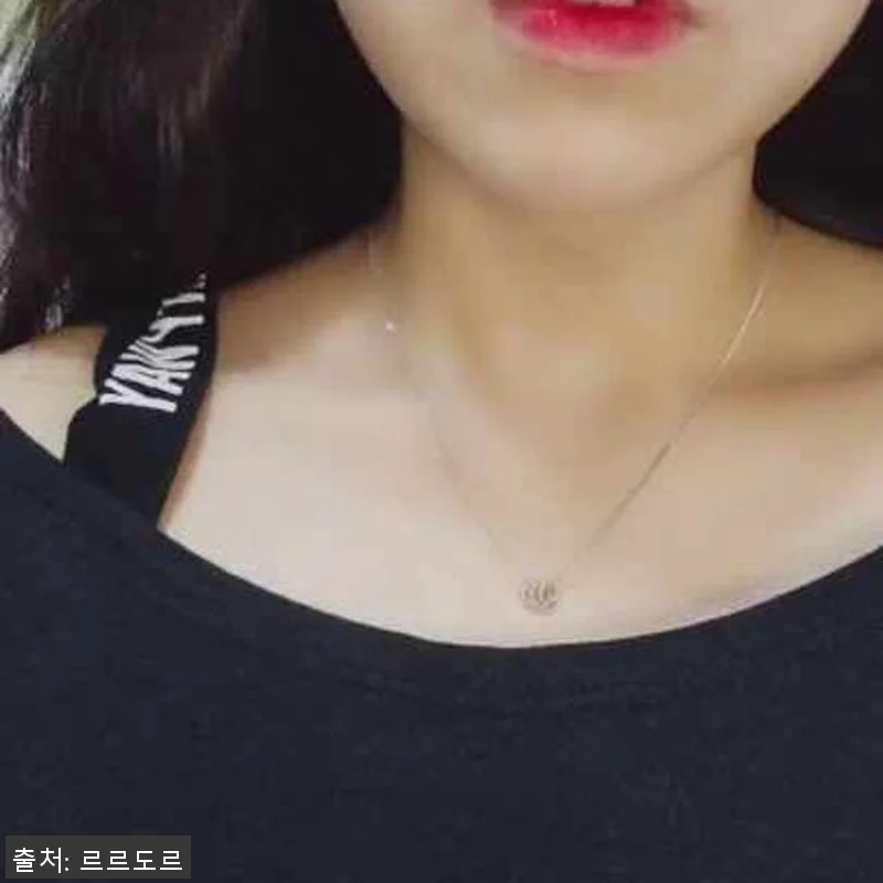14k 원형 링 펜던트 체인 목걸이 관련 이미지 10