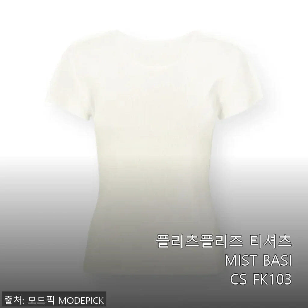 플리츠플리즈 티셔츠 MIST BASICS FK103, 직접 입어본 솔직 사용후기