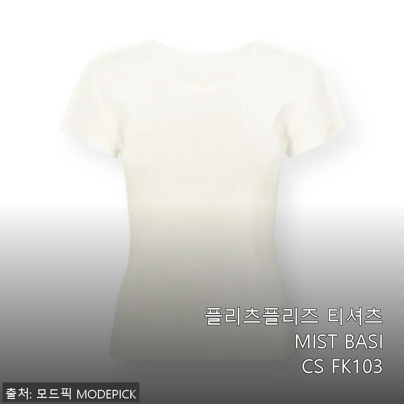 플리츠플리즈 티셔츠 MIST BASICS FK103, 직접 입어본 솔직 사용후기