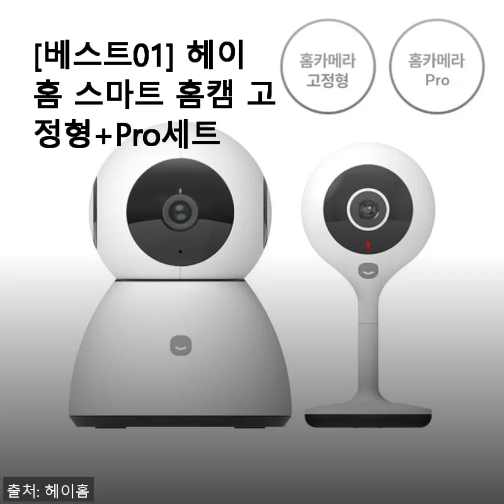 헤이홈 스마트 홈캠 고정형+Pro세트 사용후기: 아기 키우는 집 필수 아이템