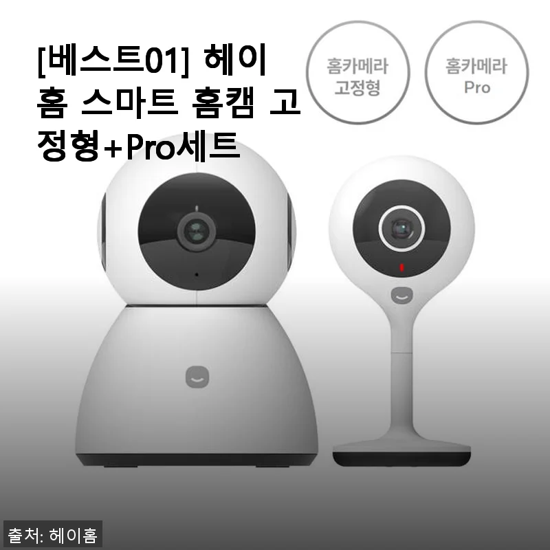 헤이홈 스마트 홈캠 고정형+Pro세트 사용후기: 아기 키우는 집 필수 아이템