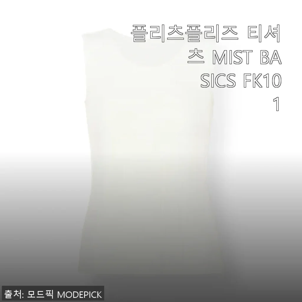 플리츠플리즈 티셔츠 MIST BASICS FK101 실제 사용후기